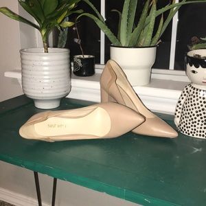 Nine West Cream/Nude Block Heels